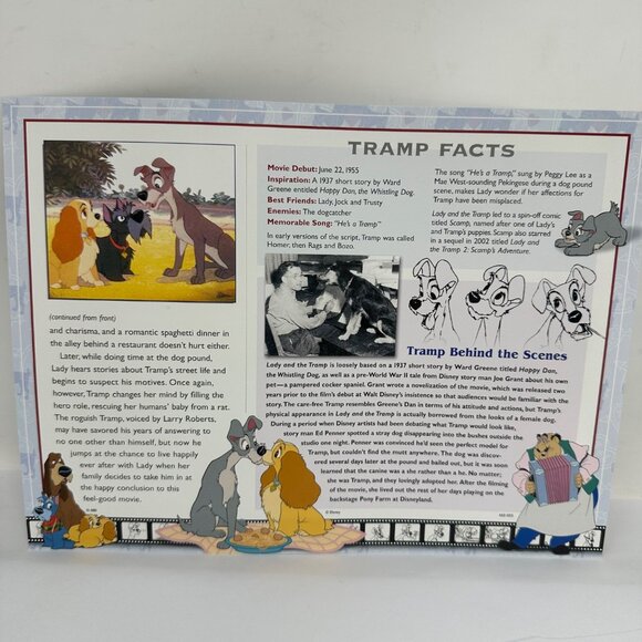Willabee & Ward 1955 Disney Tramp Collectible Embroidered Patch & Info Card - Picture 4 of 4